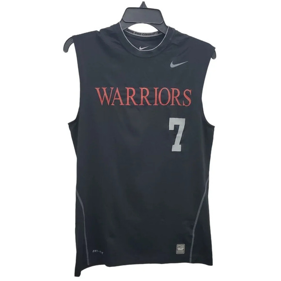 Nike Pro Combat Dri-Fit Men's Black NBA Warriors #7 Fitted Sleeveless Tank M - Picture 1 of 9